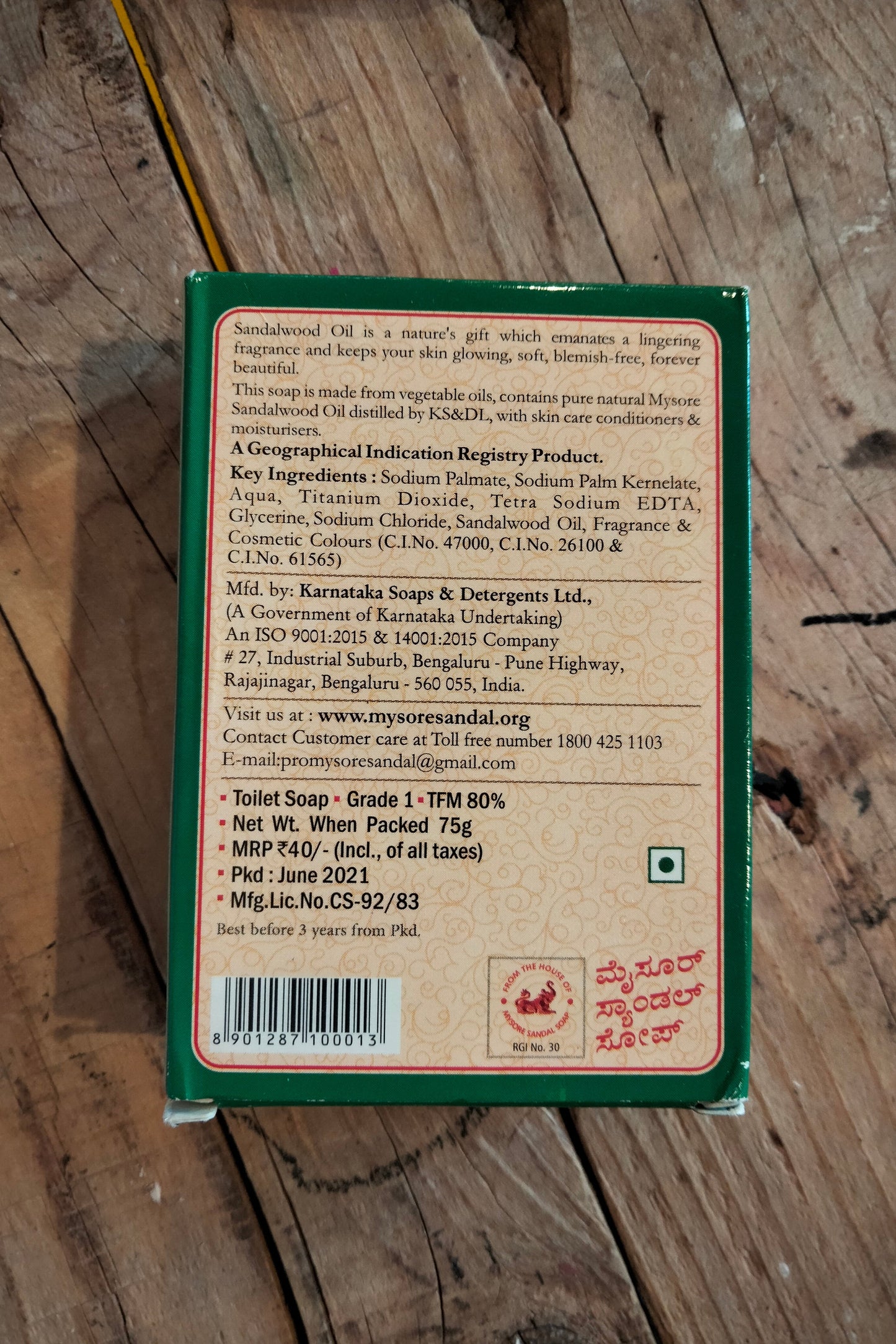MYSORE - Sapone al sandalo