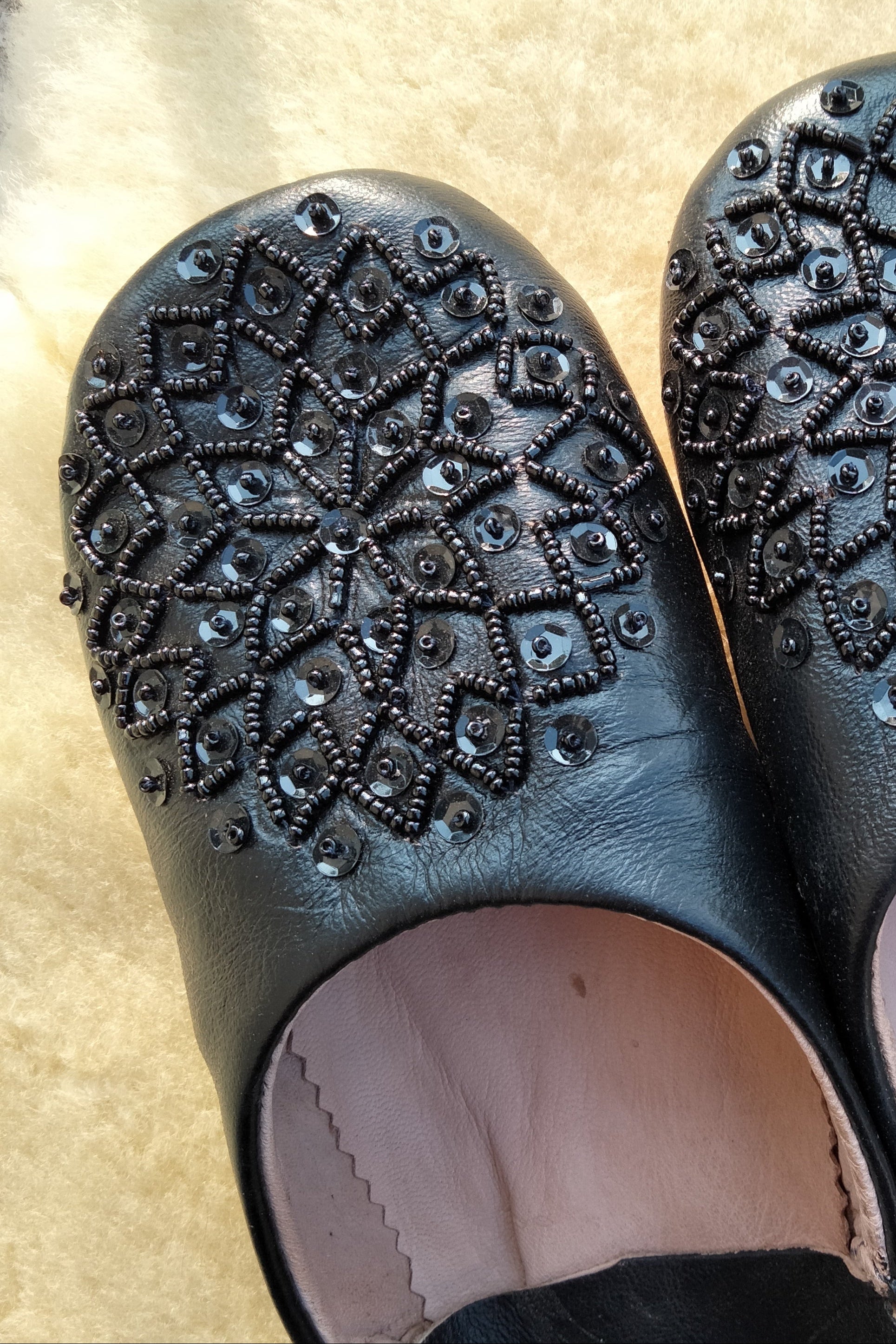 pantofole marocchine artigianali in pelle