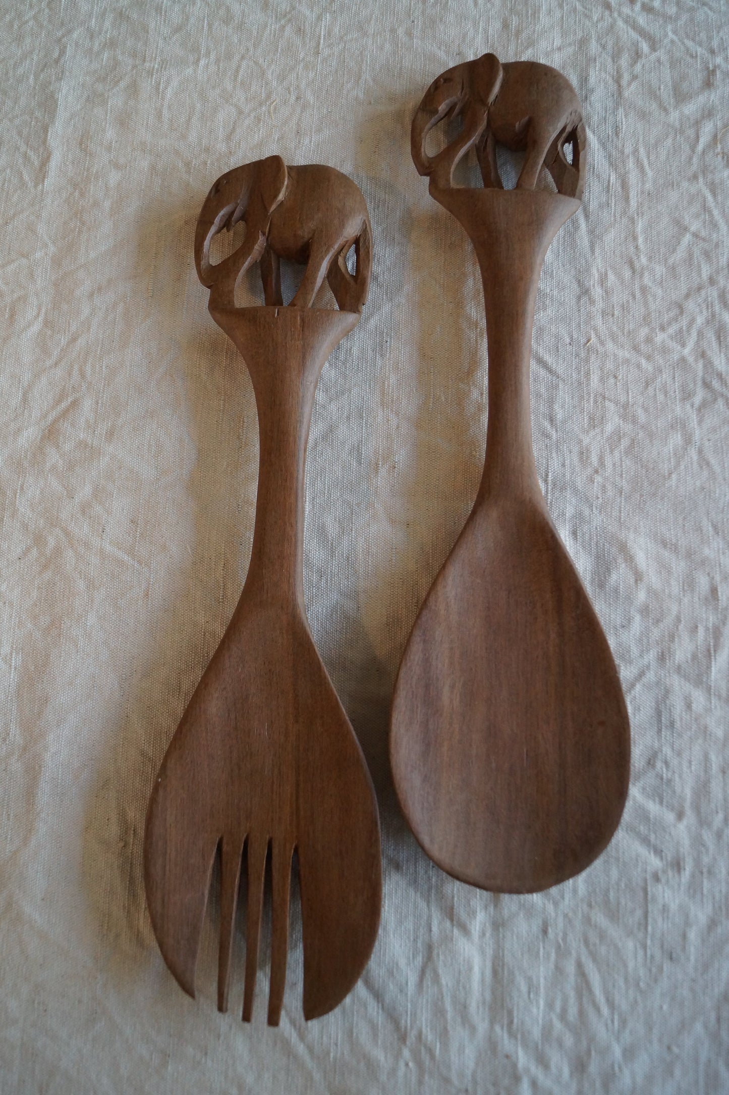 SALAD - Coppia di posate in legno