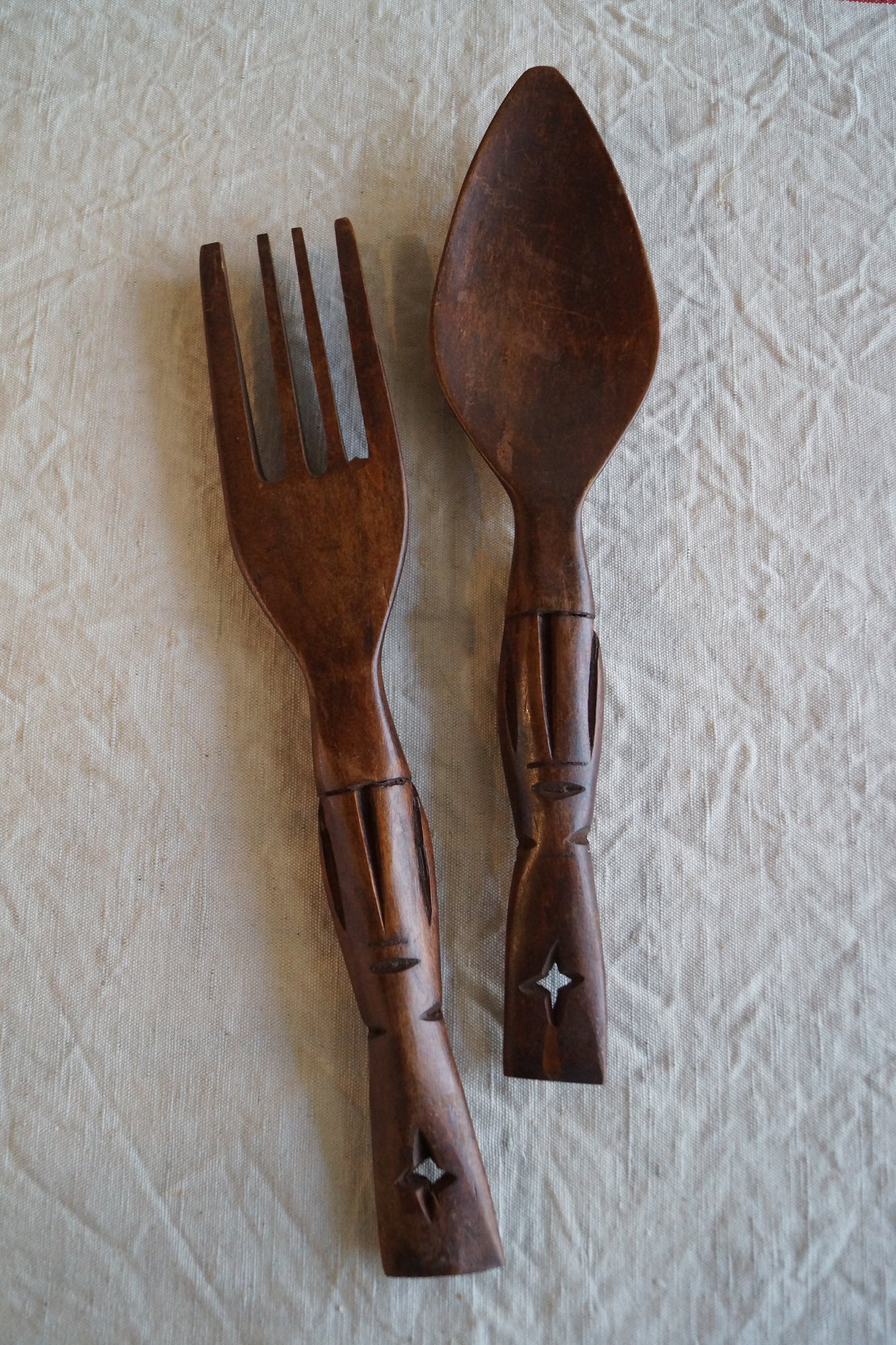 SALAD - Coppia di posate in legno