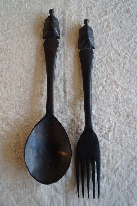 SALAD - Coppia di posate in legno