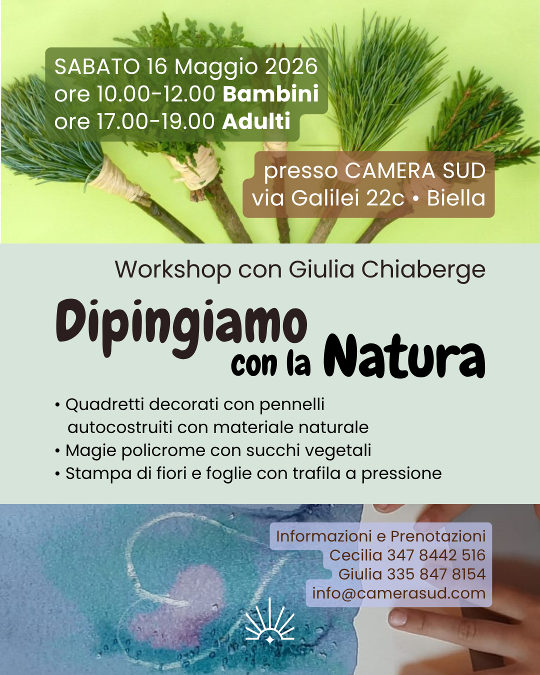 Laboratorio dipingiamo con la natura