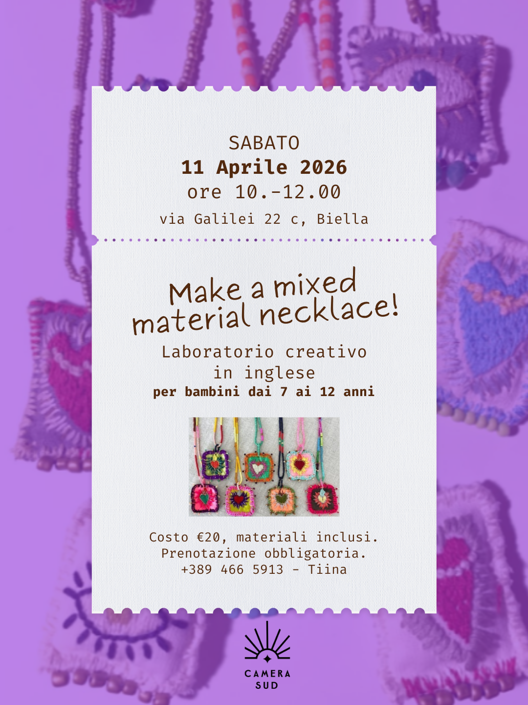 Laboratorio necklace bambini