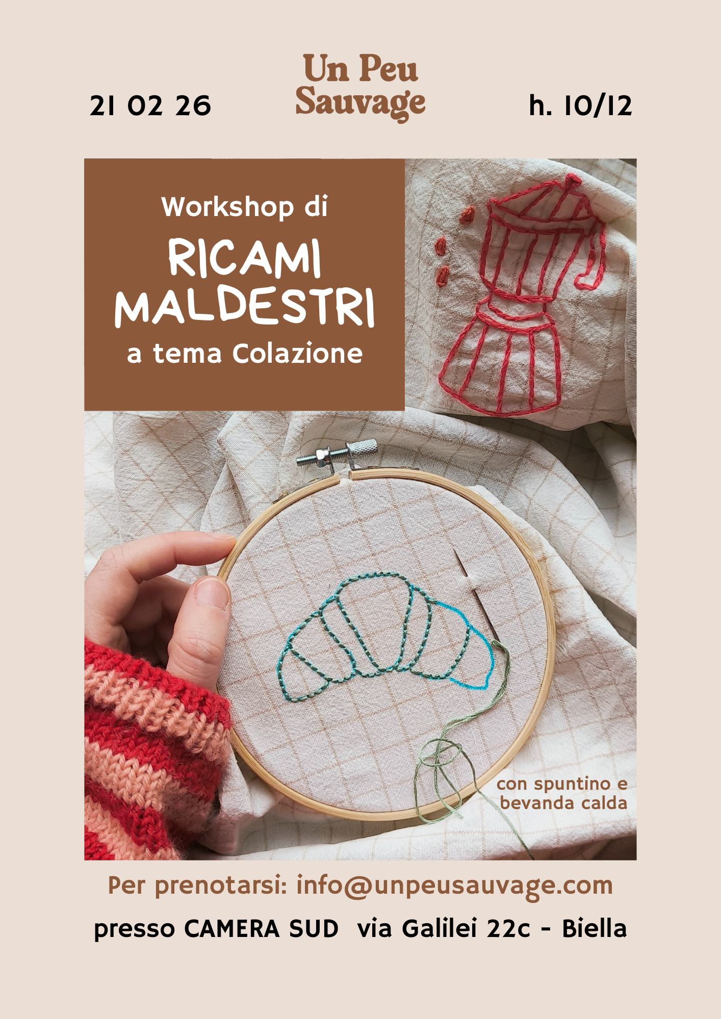Laboratorio di ricamo per adulti